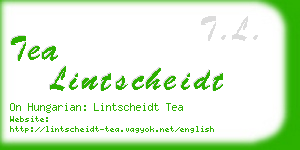 tea lintscheidt business card